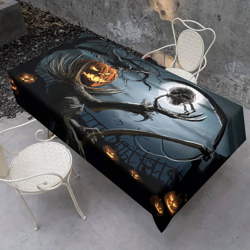 Halloween tablecloth decoration size 140 x 220cm or 55.11 x 86.61inch
