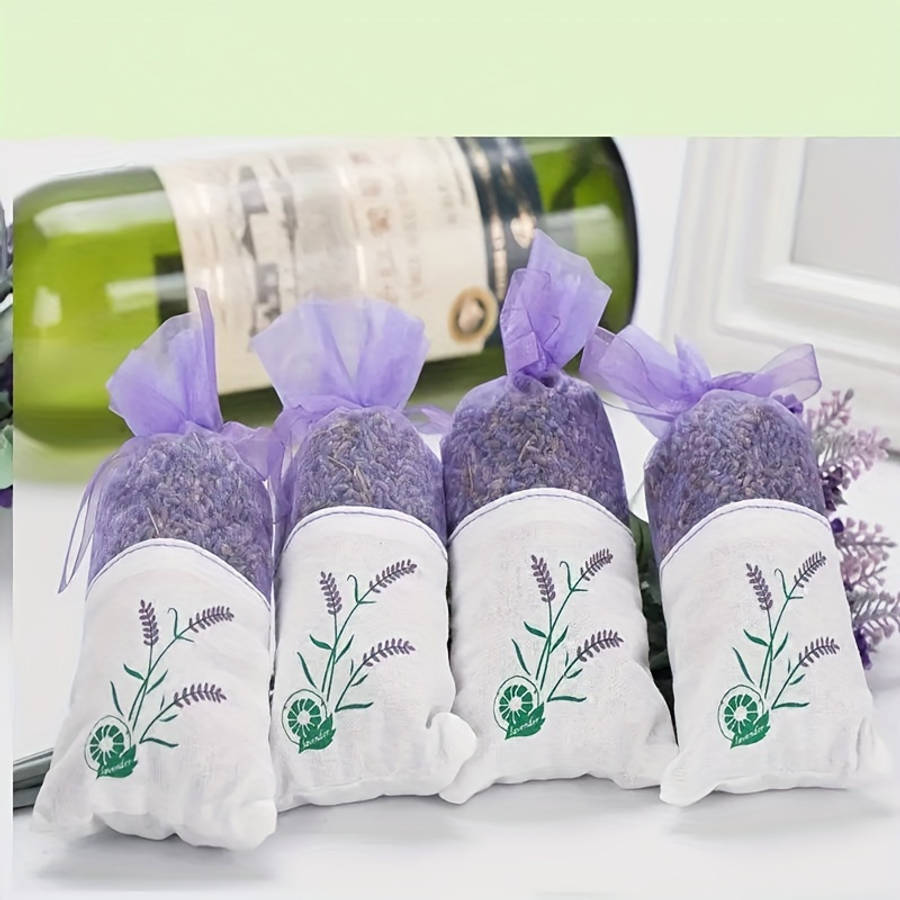 10Pcs Lavender Scented Fragrance Bags Aromarelax Delight Transparent Mesh