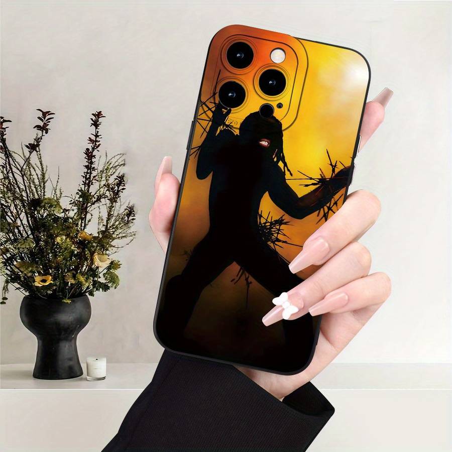 1Pc Black For iPhone X XS African American Pattern Phone Case