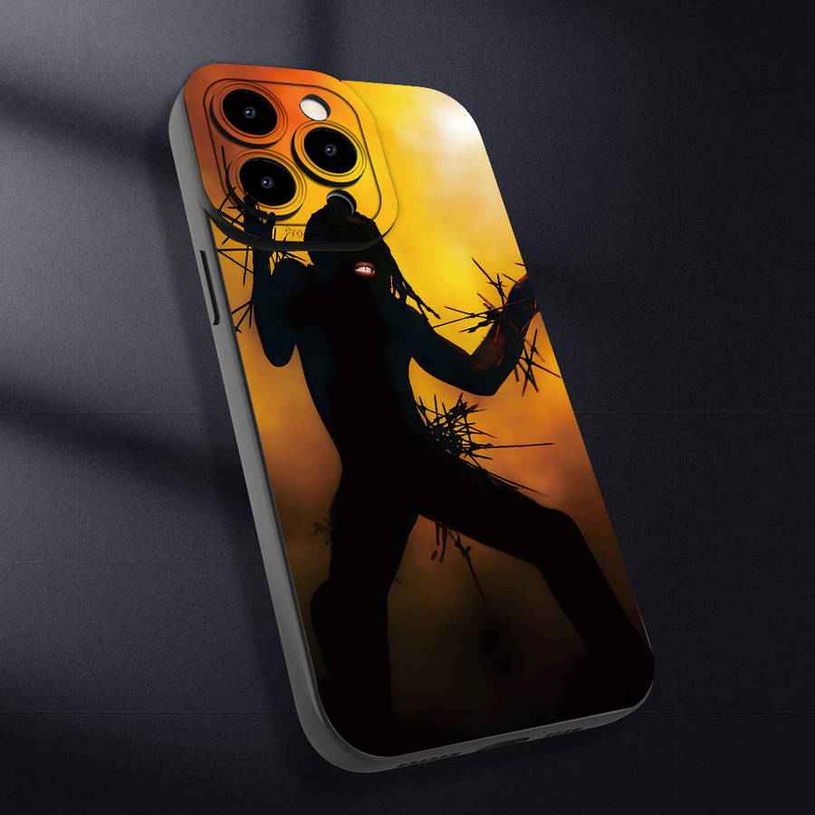 1Pc Black For iPhone X XS African American Pattern Phone Case
