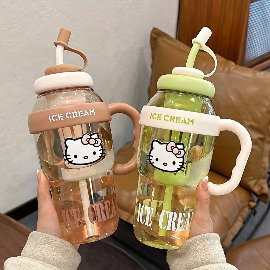 Water Cup Items Type B With Hello Kitty Sticker
