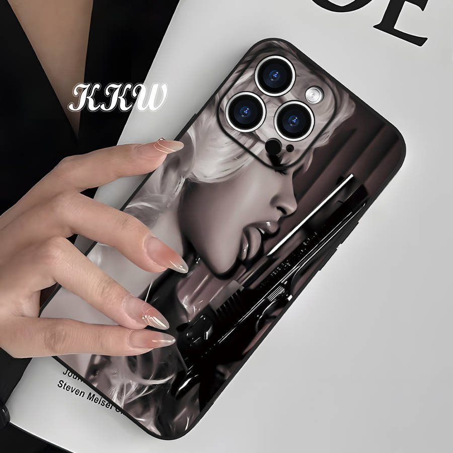 1Pc Black For iPhone 8 Plus Big Cool Sense Fine Phone Case