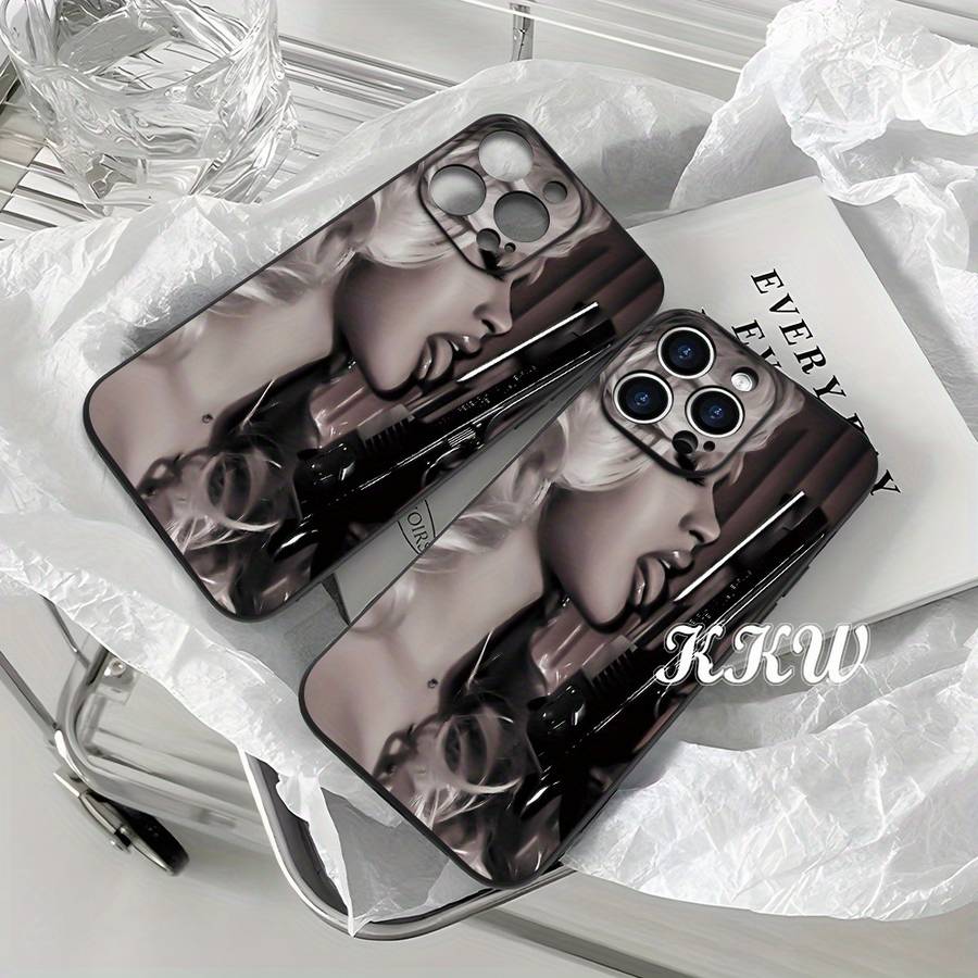 1Pc Black For iPhone 8 Plus Big Cool Sense Fine Phone Case