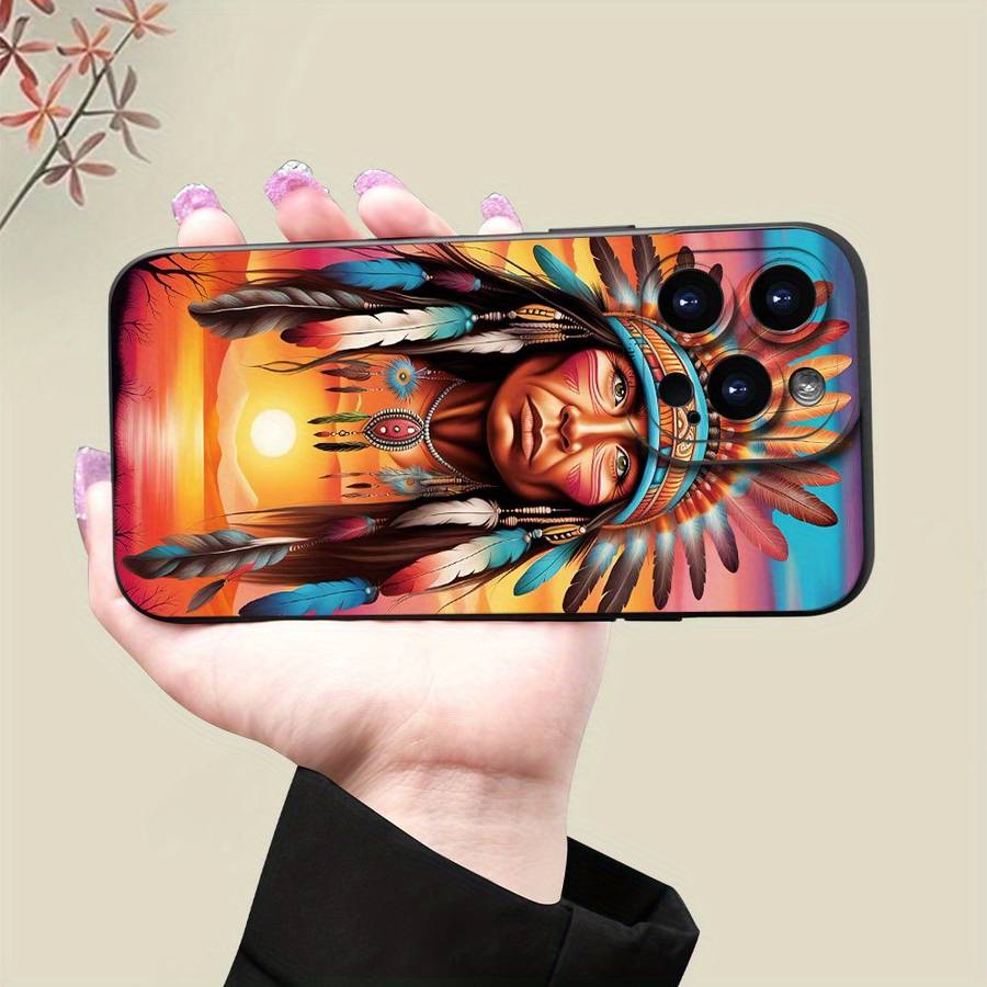 1Pc Mixed Color For iPhone 7 8 SE2 SE3 African Girl Creative Phone Case