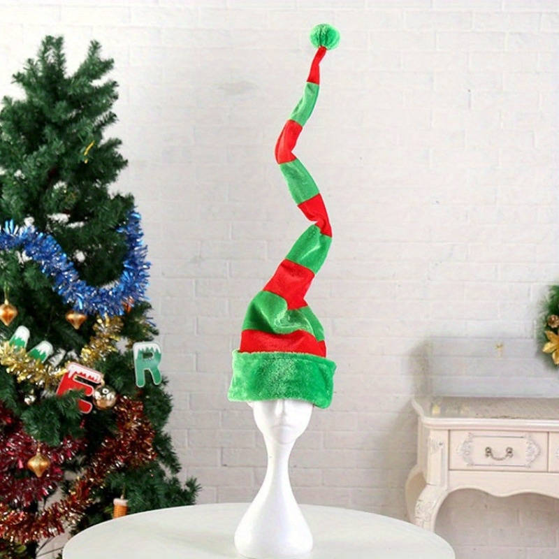 Winter Hat Color Green Red Size One Size