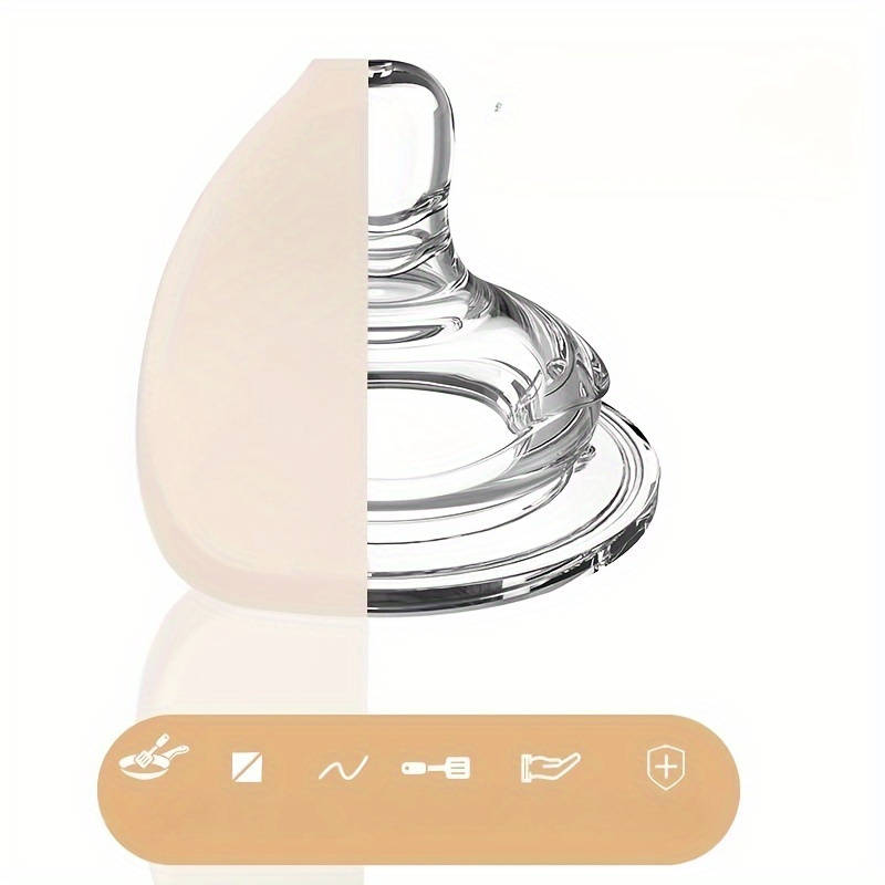 1pc Silicone Soup Spoon with Wooden Handle Large High-Temperature Resistant Ideal for Servi