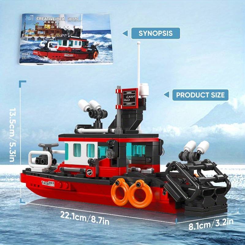 3D Jigsaw Puzzle Model Ship Style City Fire Boat