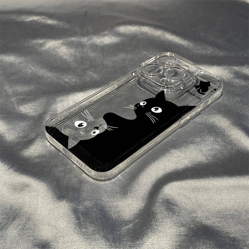 1Pc Black For iPhone 15 Plus Phone Case Phone Cover
