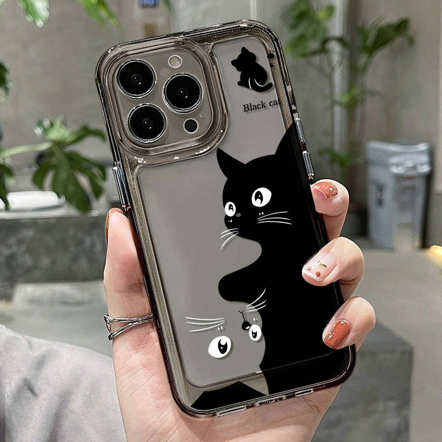 1Pc Black For iPhone 15 Plus Phone Case Phone Cover