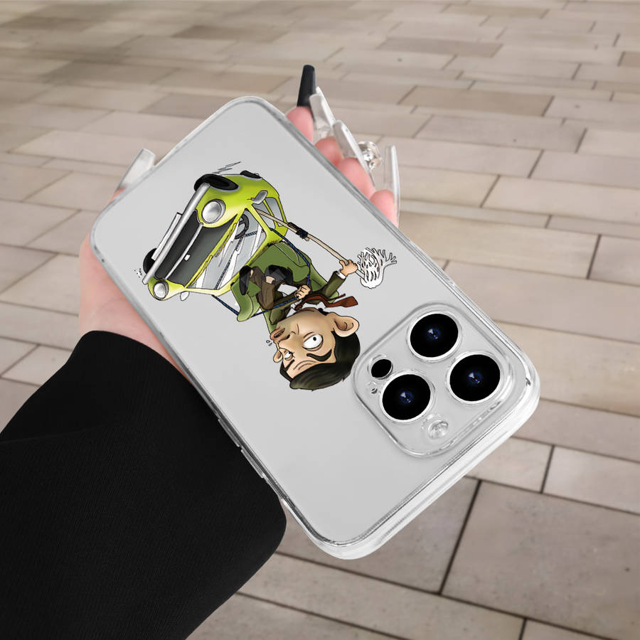 1Pc Transparent For iPhone 7 Plus 8 Plus Mr Humorous Car Phone Case
