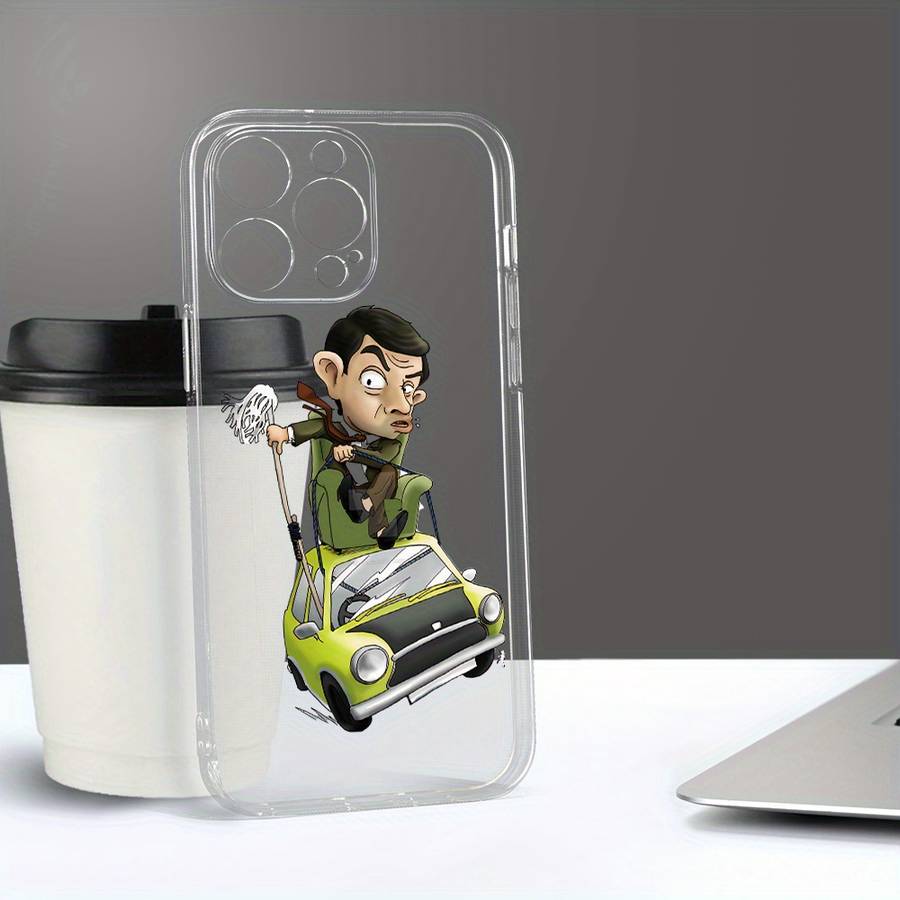 1Pc Transparent For iPhone 7 Plus 8 Plus Mr Humorous Car Phone Case
