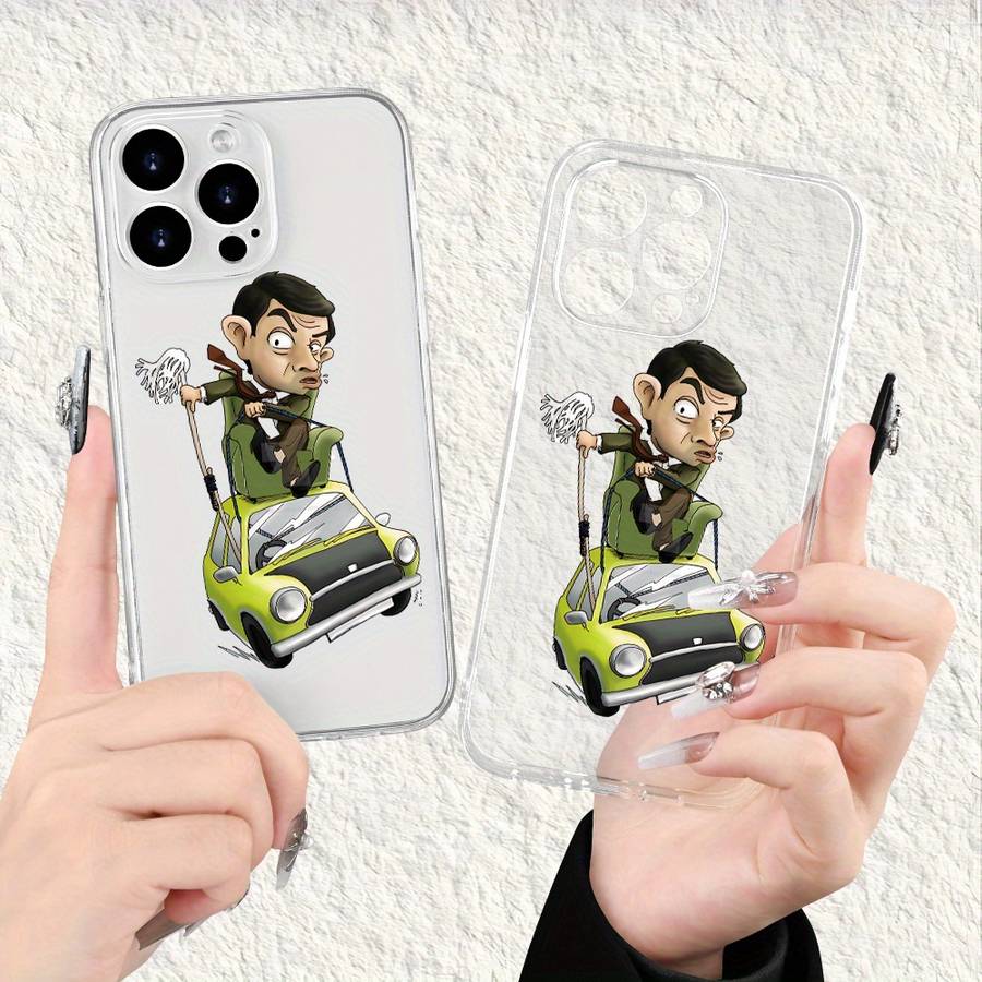 1Pc Transparent For iPhone 7 Plus 8 Plus Mr Humorous Car Phone Case
