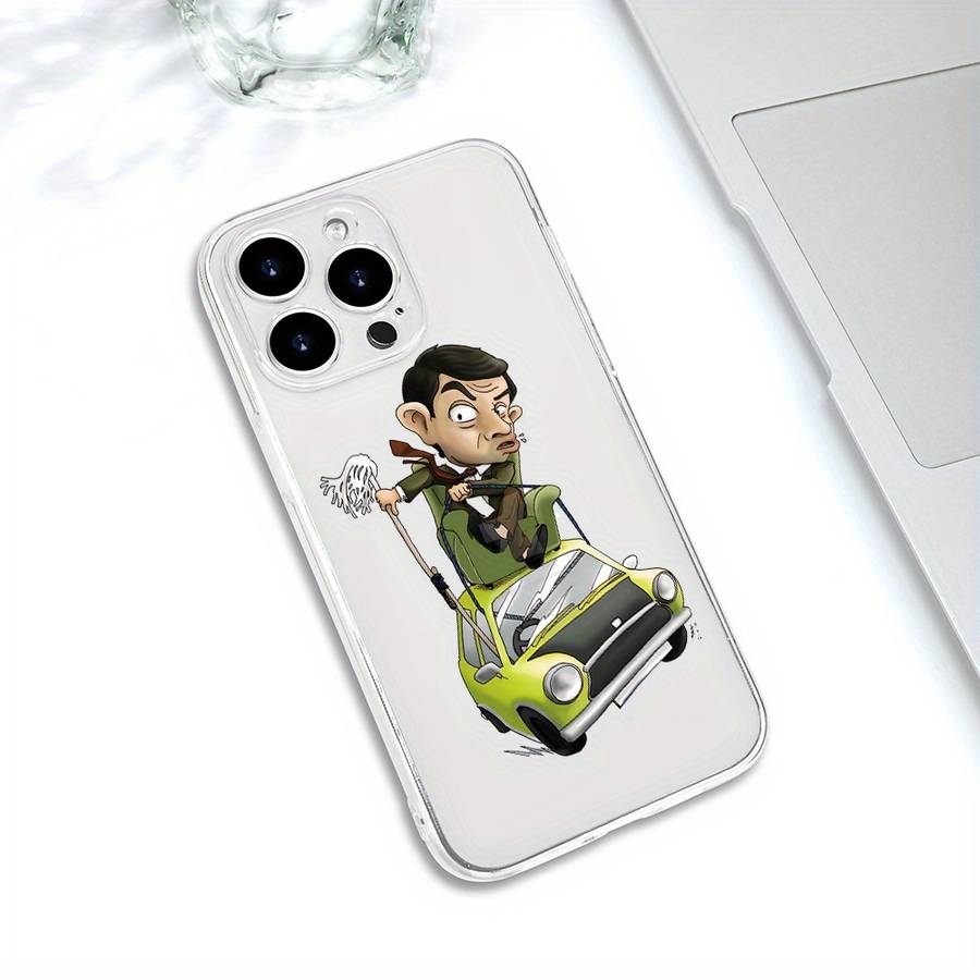1Pc Transparent For iPhone 7 Plus 8 Plus Mr Humorous Car Phone Case