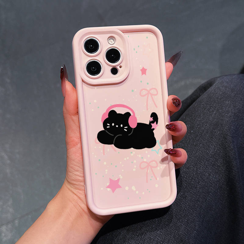 1Pc Pink Color For iPhone 15 Pro Max Phone Case Phone Cover