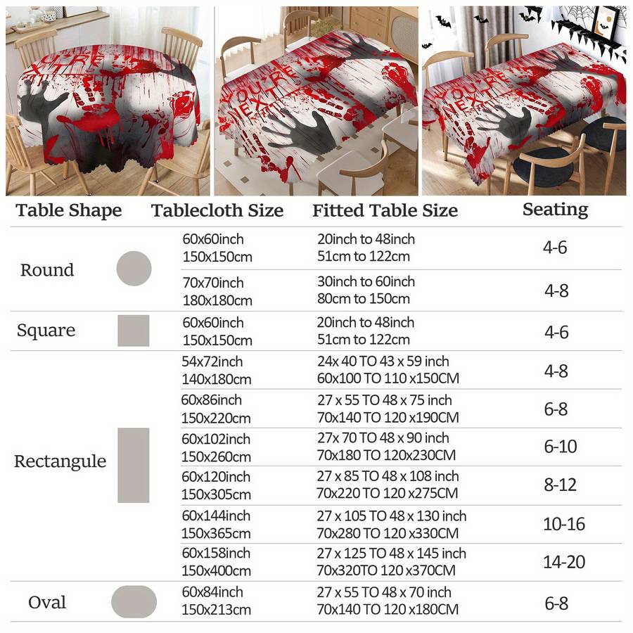 Halloween tablecloth decoration size Rectangle 60x158in or 150x400cm