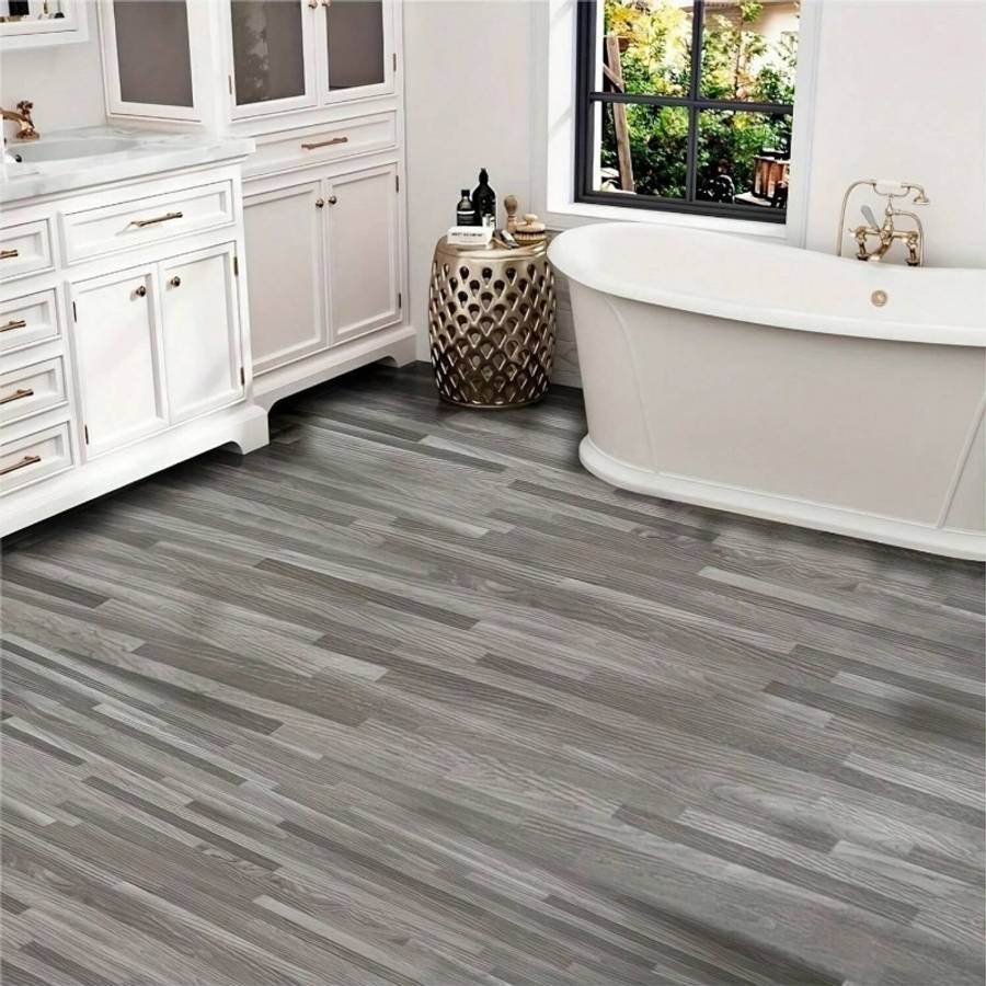 Self Adhesive Floor Stickers Parquet Walnut 40Cm*100Cm