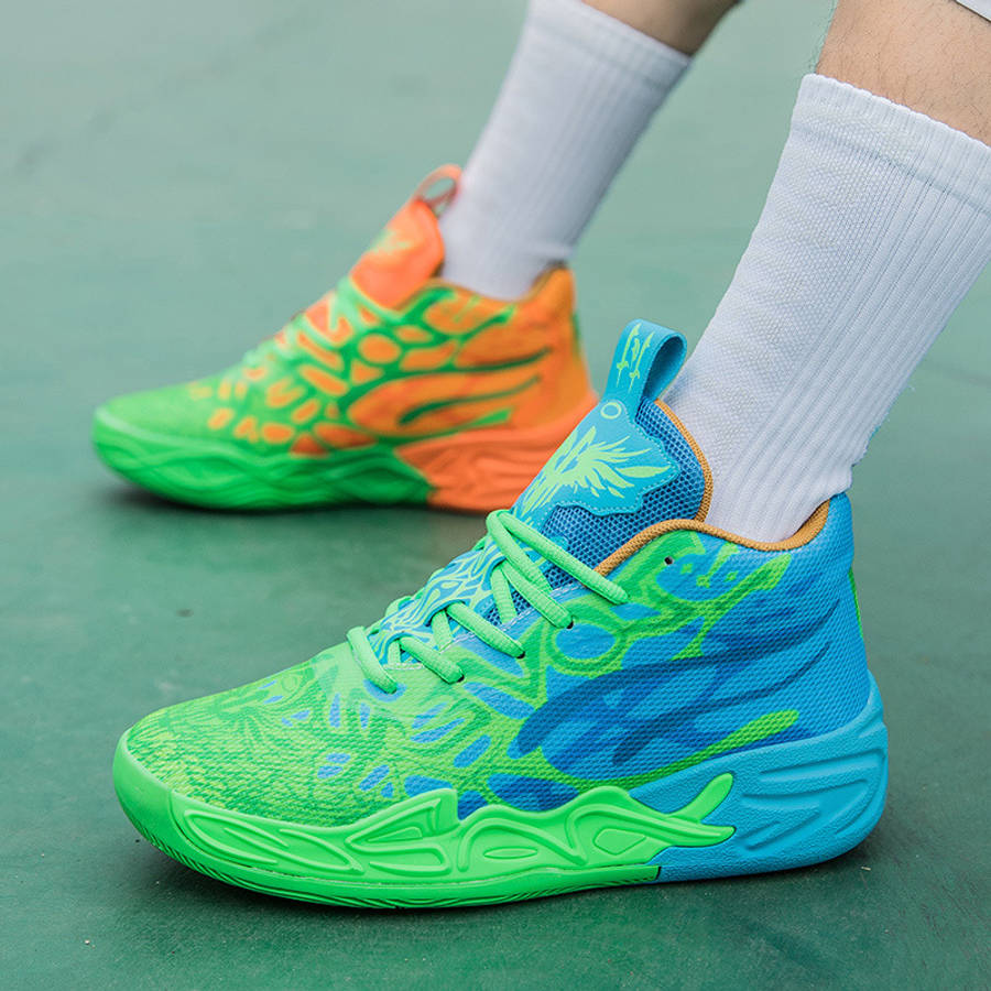 Basketball Shoes Color Mandarin Duckorange  Orchid Sizeuk 5