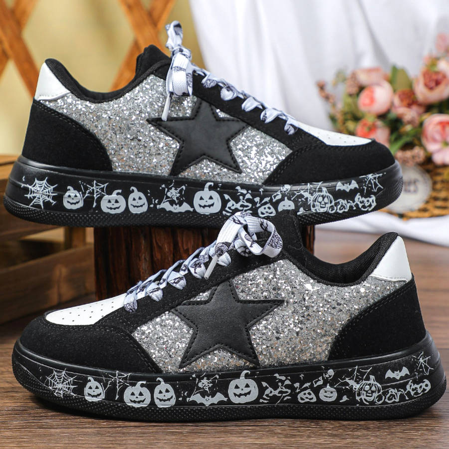 Women S Sneakers Color Black And White Bottom With Black And White Sizeuk 9
