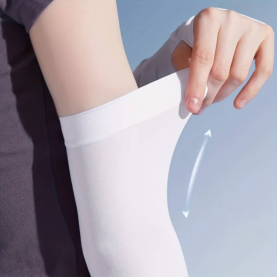 Sunscreen Sleeves Color 2Pcs Black Size One Size