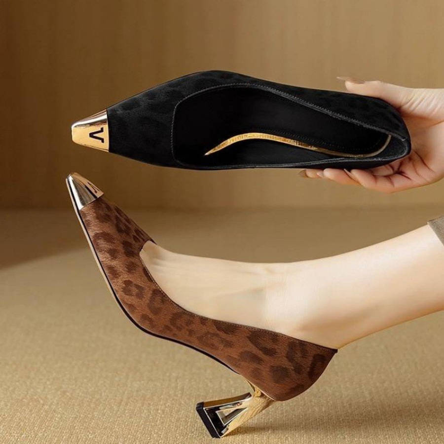 Women S High Heels Color Brown Sizeuk 2.5