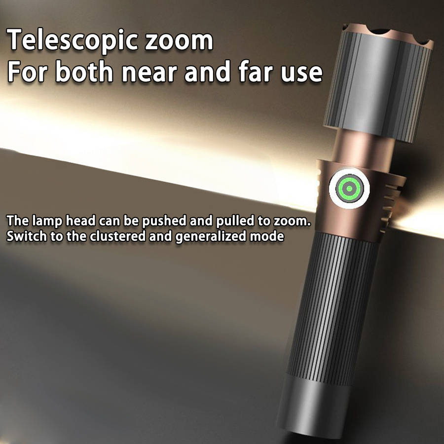 Premium Ultra Bright Aluminum Alloy Flashlight With 18650 Daily Reliable
