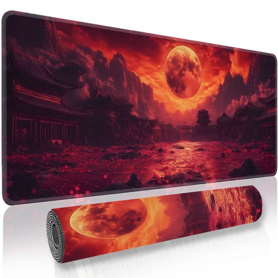 UltraSmooth Waterproof Large Gaming Mouse Compatible Laptop For Pro Gaming Red