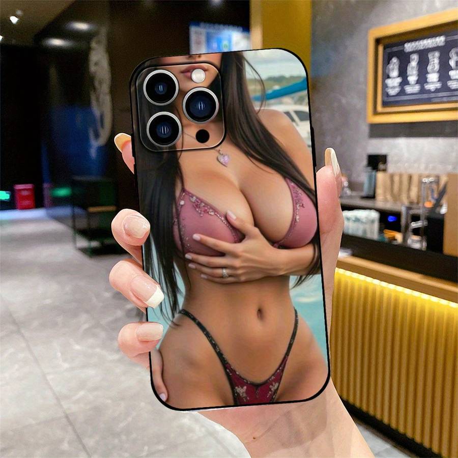 1Pc Black For iPhone 16 Plus Phone Case Phone Cover
