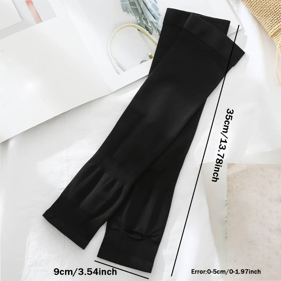 Sunscreen Sleeves Color 2Pcs Black Size One Size