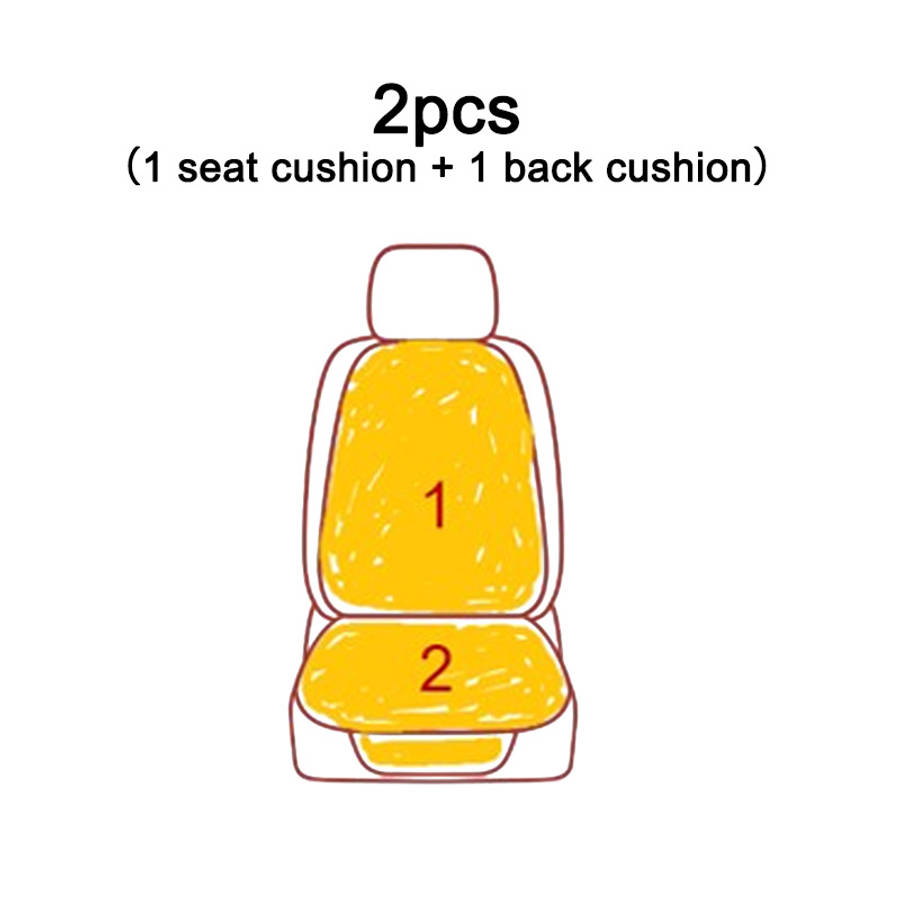 Car Seat Cushion Red Quantity 2Pcs 1Seat