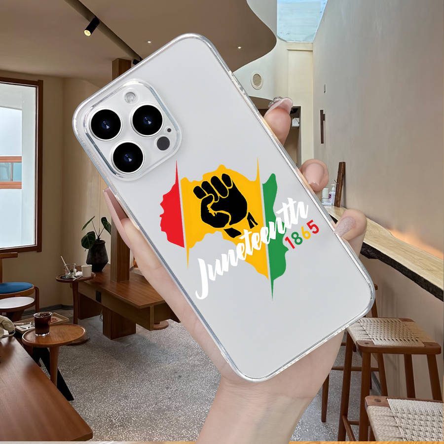 1Pc Transparent For iPhone XS Max Power African Continent Phone Case