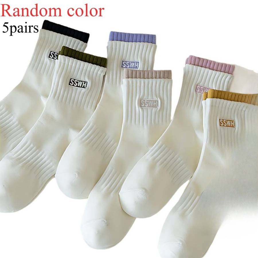 Women S Socks Color Random Color Quantity 5Pairs