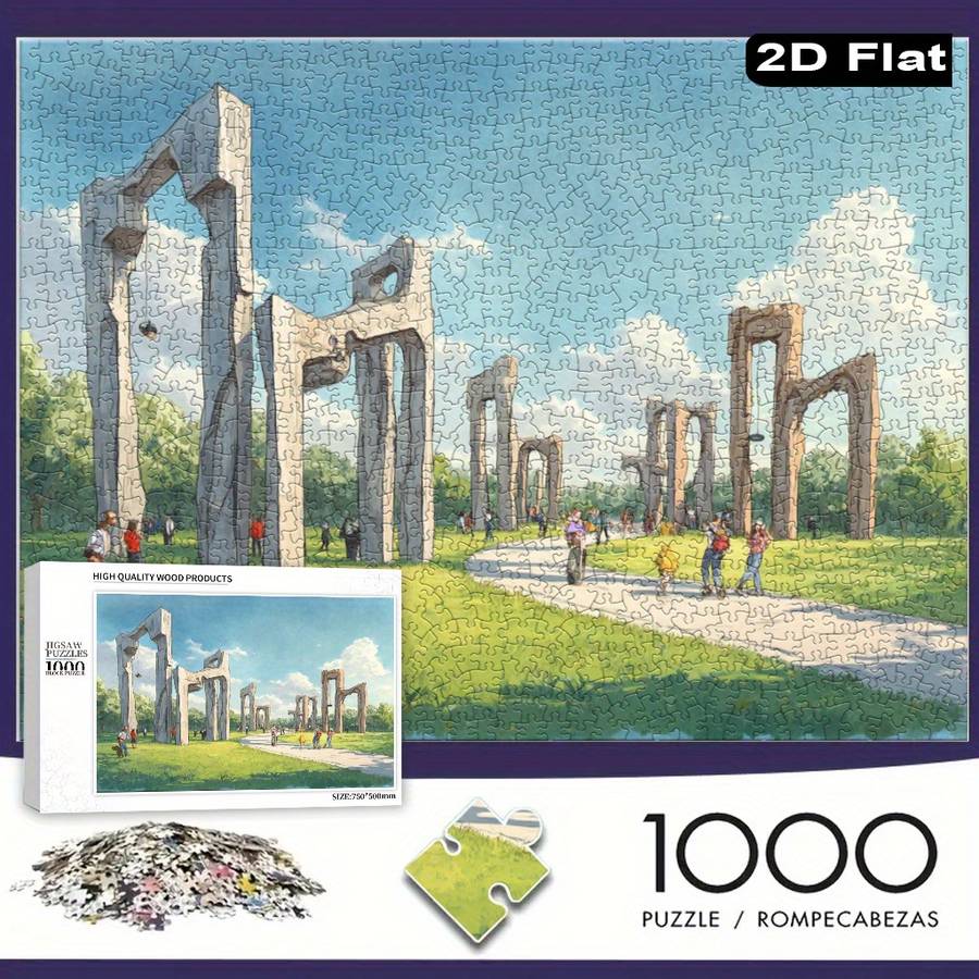 Building Toy Architectural Model Toy Set Size 75 X 50Cm 30 X 20Inch 1000Pc