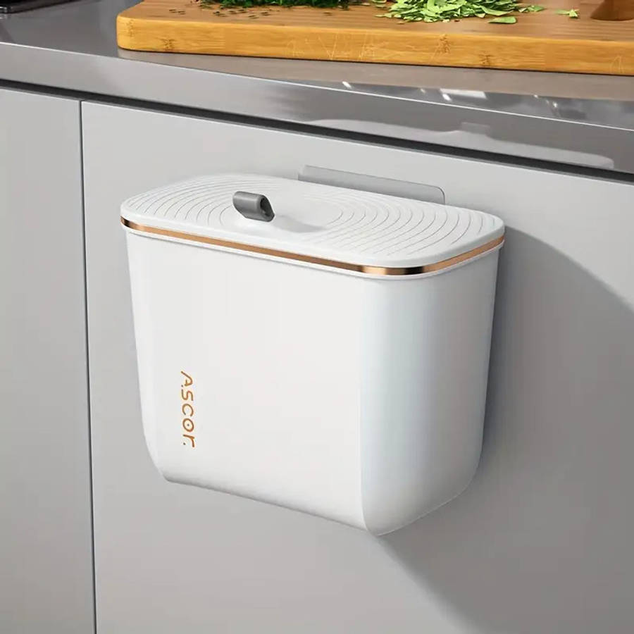 Garbage Can Color White