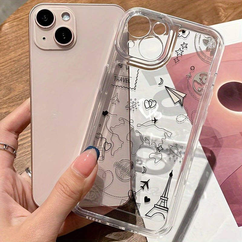 1Pc Transparent For iPhone 11 Pro Max Phone Case Phone Cover