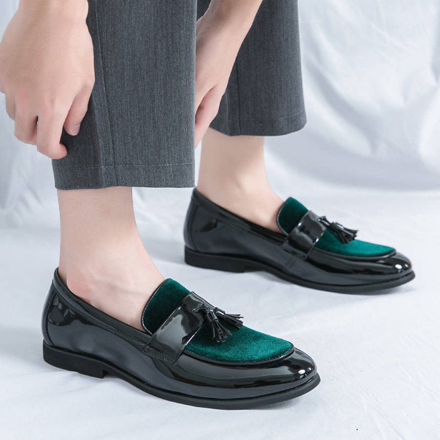 Mens Leather Shoes Color Black Sizeuk 10