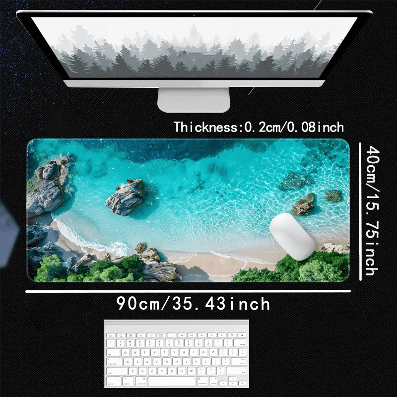 Mouse Pad Size 23.62X11.81Inch