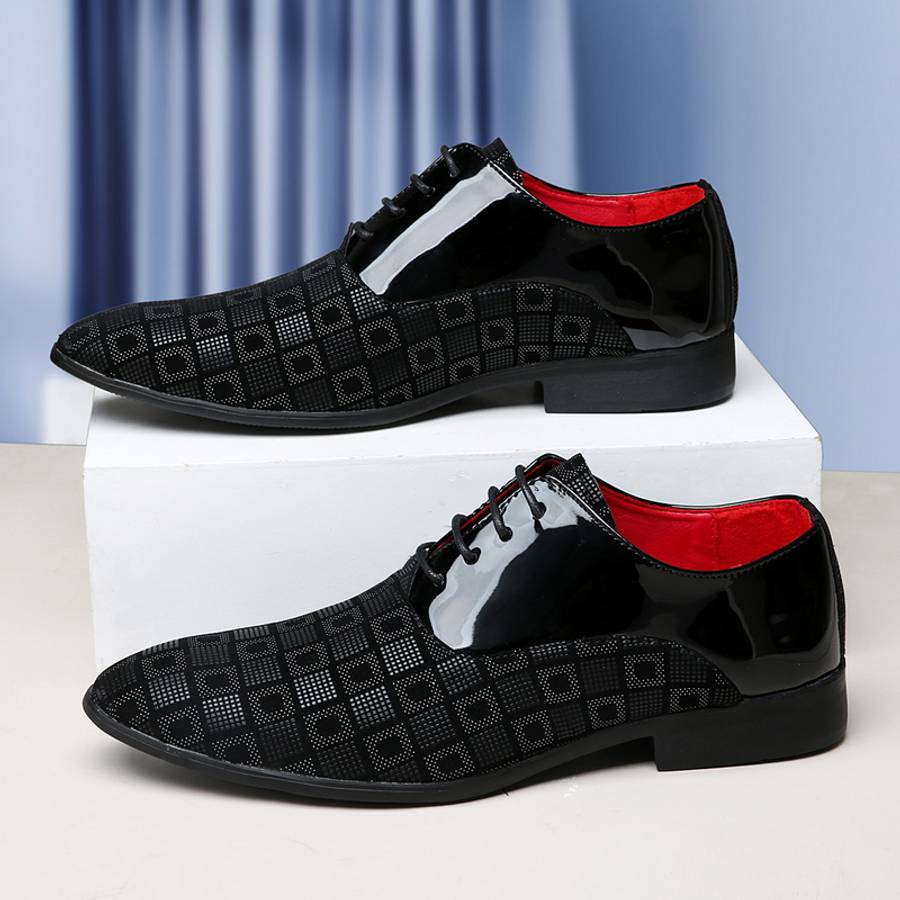 Mens Leather Shoes Color Red Sizeuk 8