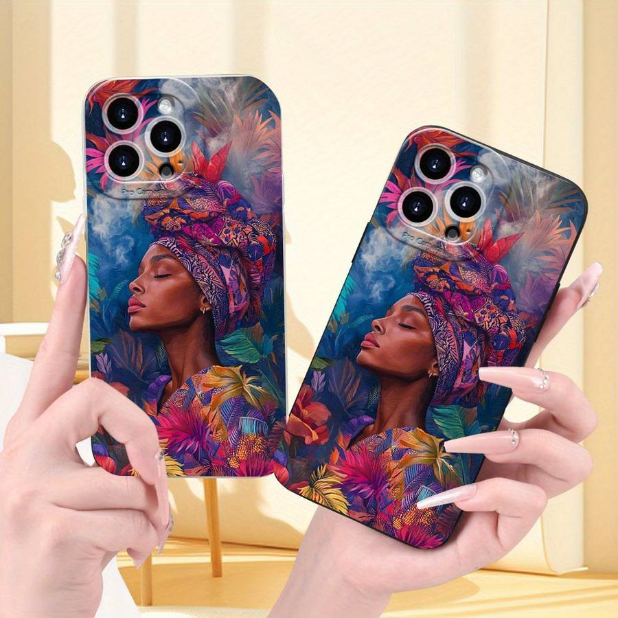 1Pc White For iPhone 14 Pro Max African Reverie Various Phone Case