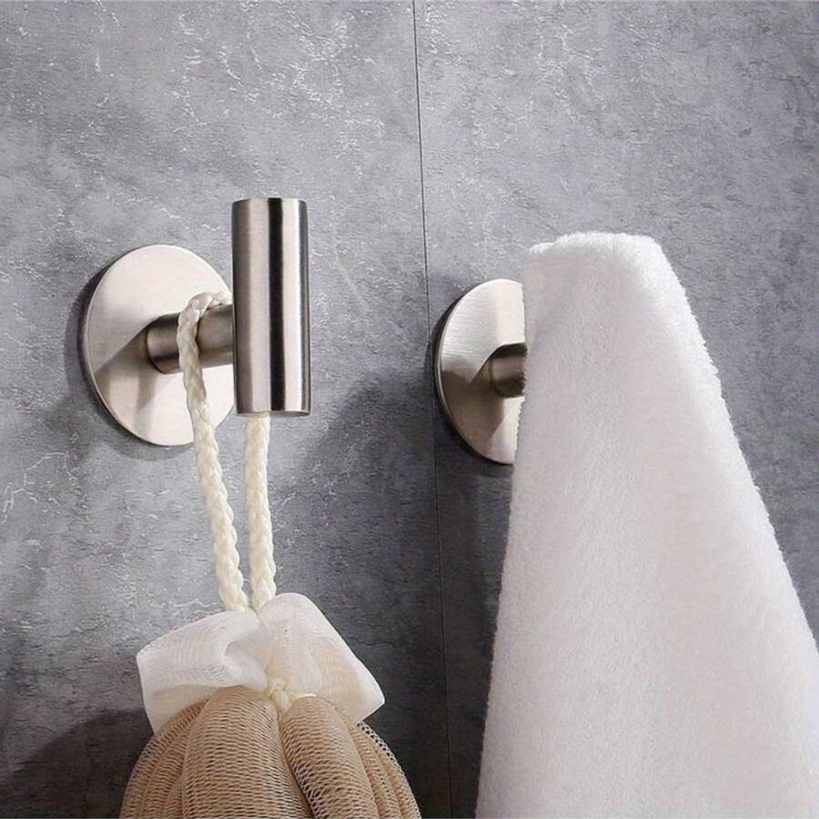 Ever Blooming Adhesive Wall Hooks Waterproof Stainless Steel color 1pc