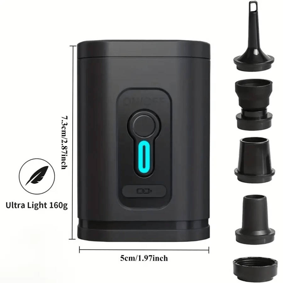 Premium Portable Rechargeable Air Pump 3 In 1 Inflation Deflation Pump Led