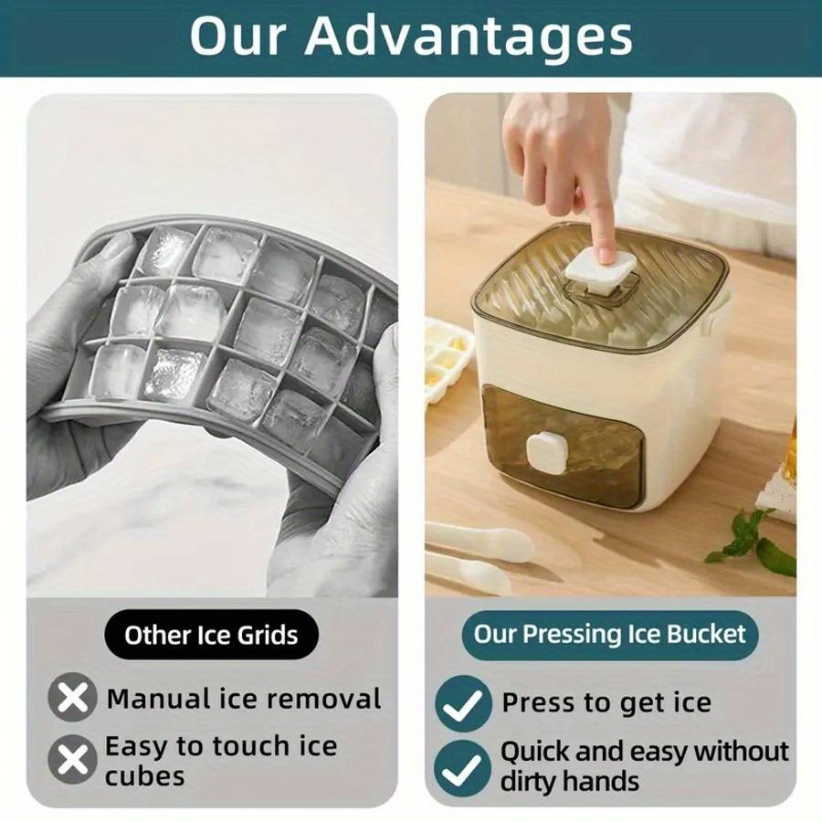 Ice Maker Color 2Pcs Set Ice Box  Clip