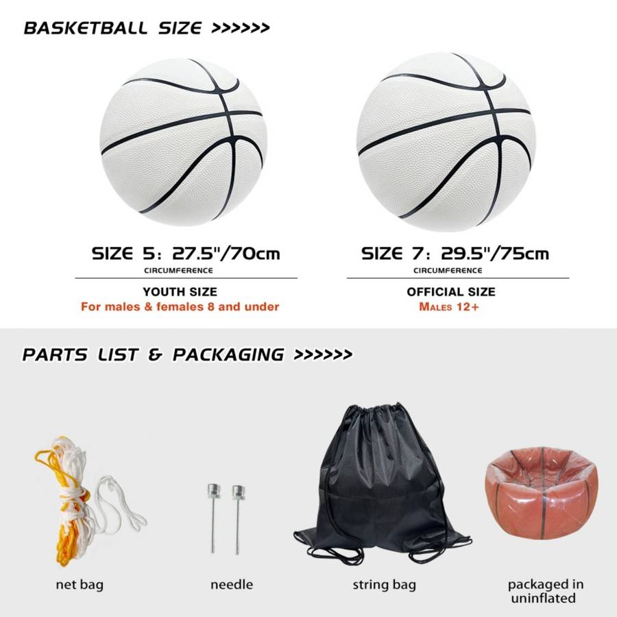 Basketball Size  Circumference In Inches Size 12.768.58Cm Stylea