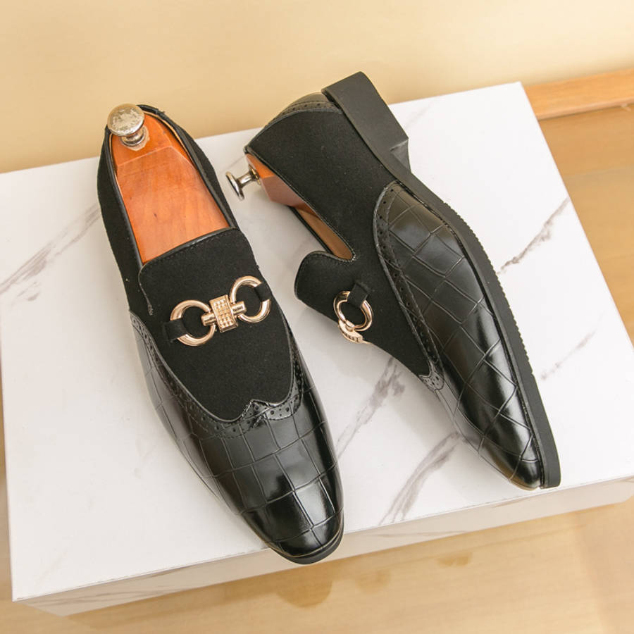 Mens Leather Shoes Color Black Sizeuk 8.5