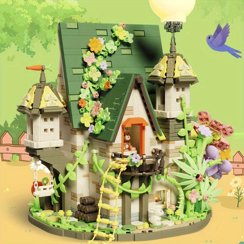 Building Toy Architectural Model Toy Set Color Carrot House  2393 Pcs