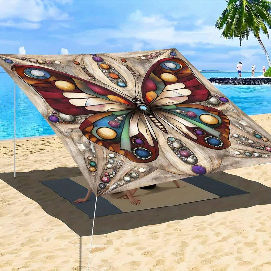 Durable All Season Lightweight Portable Outdoor Canopy Tent Mat Awning 4