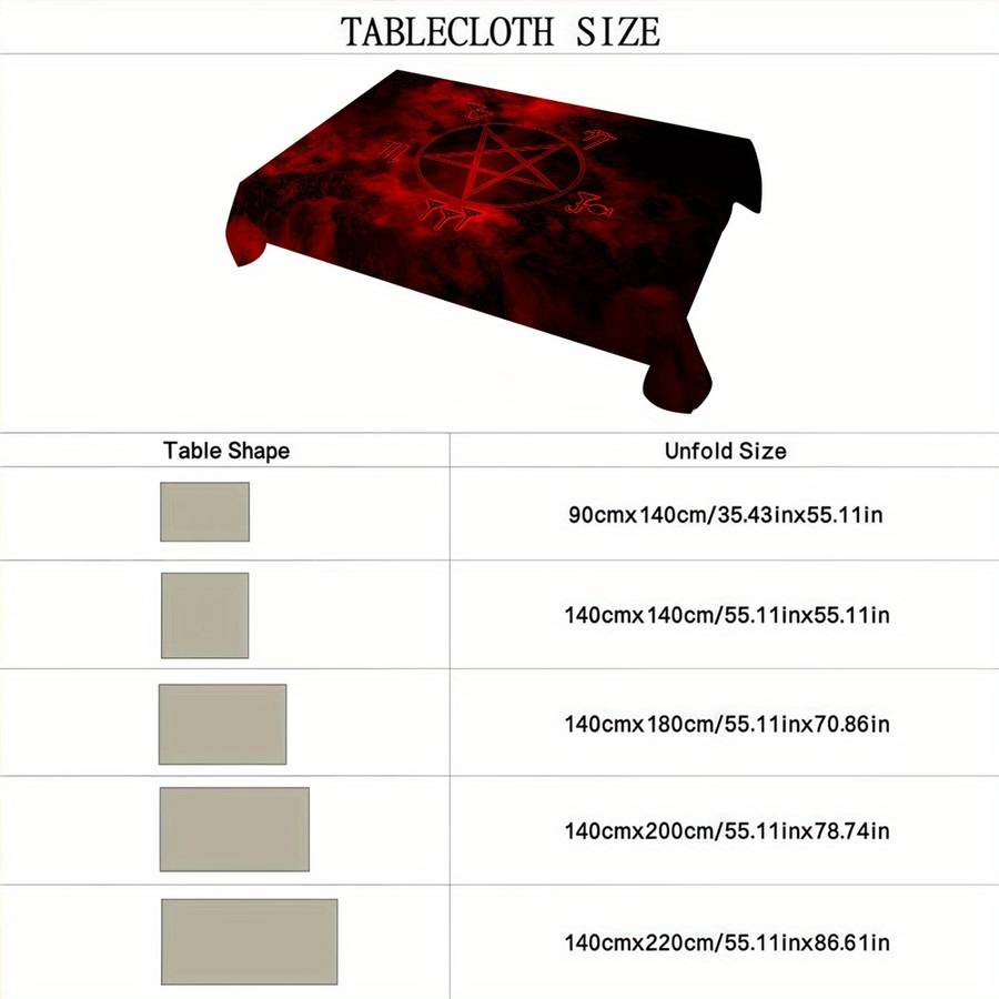 Halloween tablecloth decoration size 140x200cm
