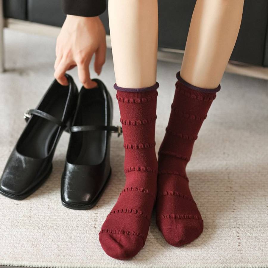 Women S Socks Color Mixed Color 5 Pairs Size Onesize