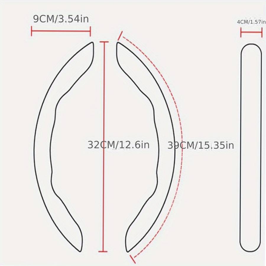 Car Steering Wheel Cover Black Quantity 2Pc Black
