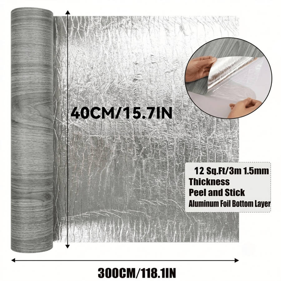Self Adhesive Floor Stickers Whitewashed Ash