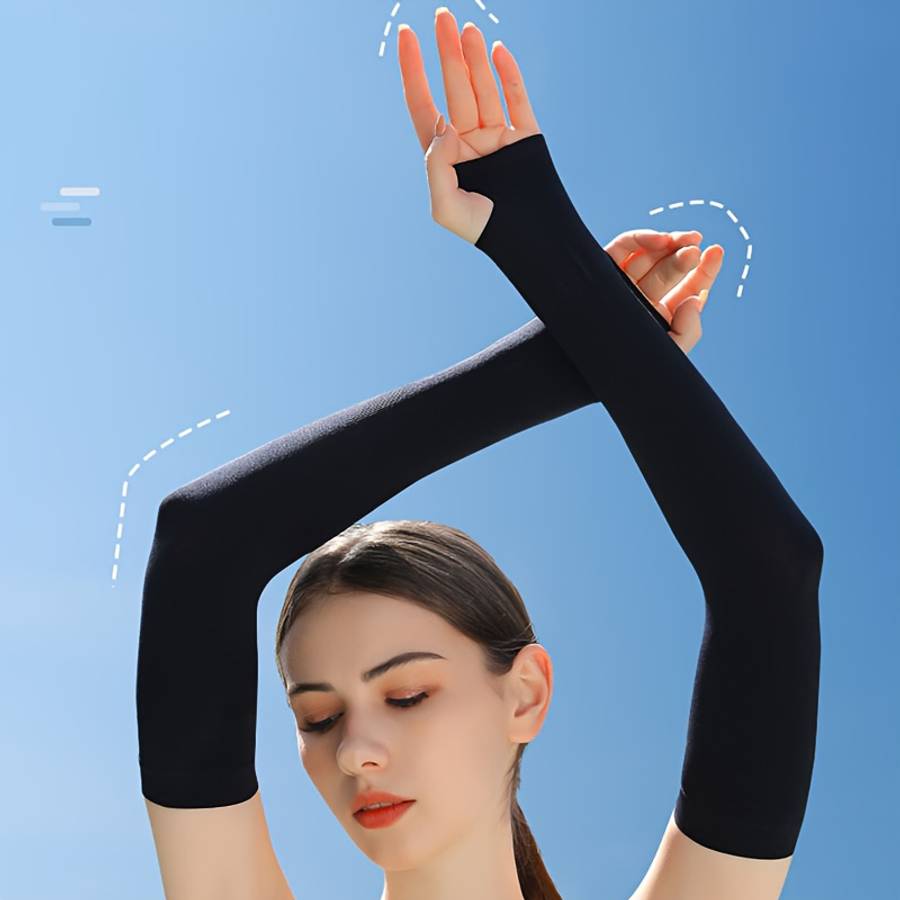 Sunscreen Sleeves Color Black